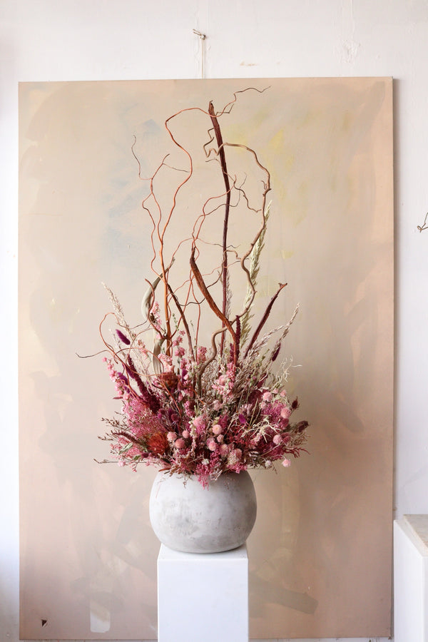 Modern Wine & Pink Tones - Design by Nature Flowers - Dried Flowers