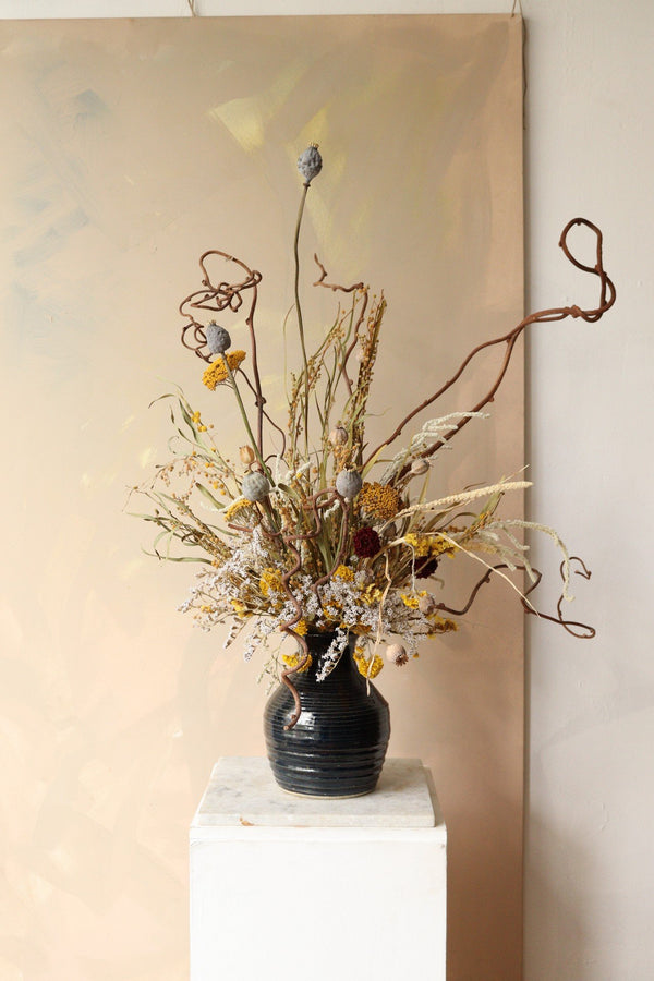Modernism blue and yellow - Design by Nature Flowers -
