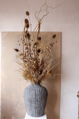 Autumn inspired vase made with dried flowers - Design by Nature Flowers -