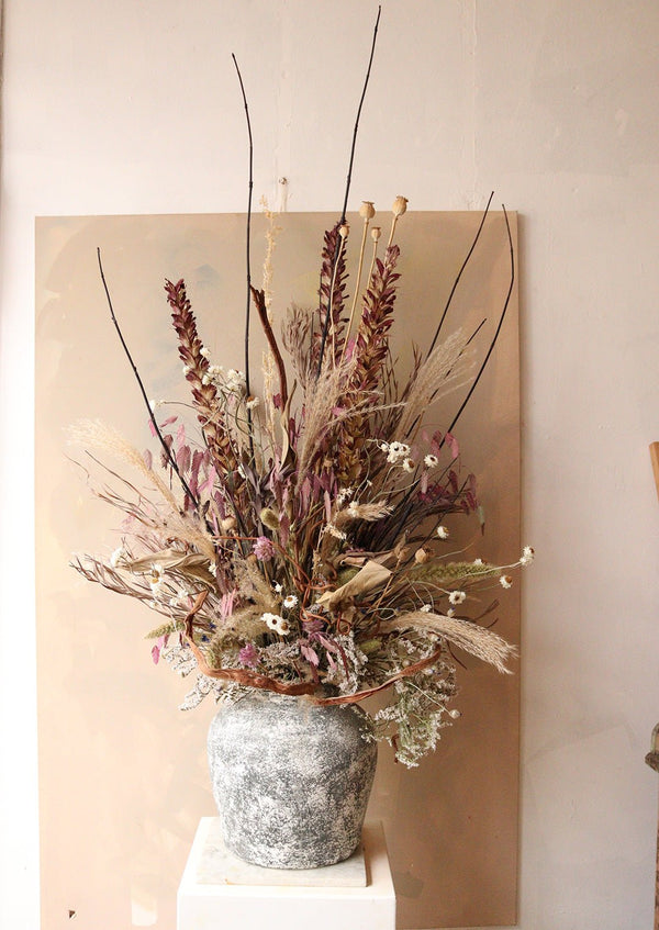 Luxury Dried Flower Arrangement - Pinks, Beige and Natural Tones - Design by Nature Flowers - Dried Flowers