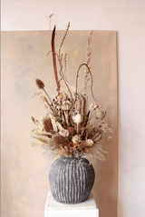A tonal vase ~ Dried Flowers - Design by Nature Flowers -