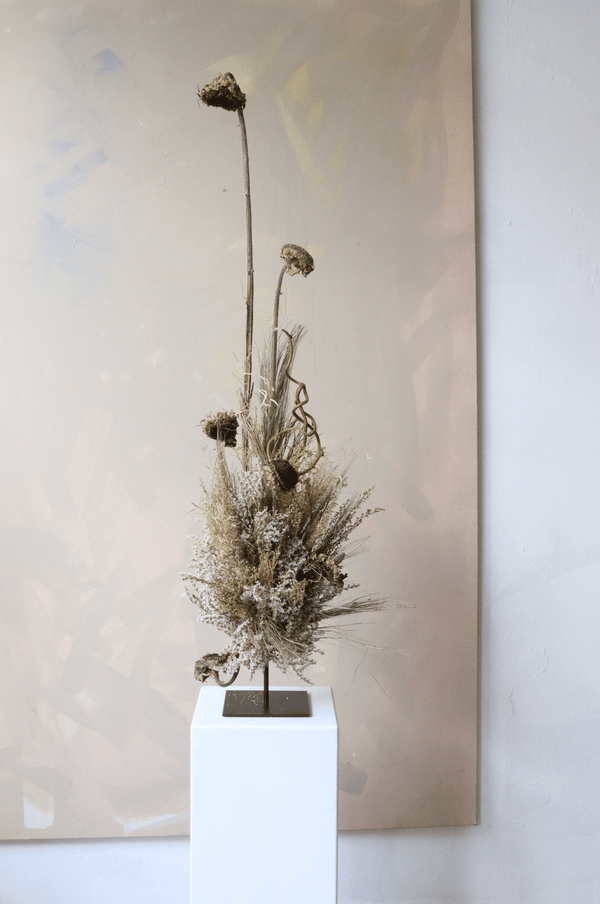 Dried Flower Sculpture ~ Natural Tones - Design by Nature Flowers -