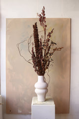 LUXURY DRIED FLOWER ARRANGEMENT -BROWN TONES WITH ARCHITECTURAL STYLE