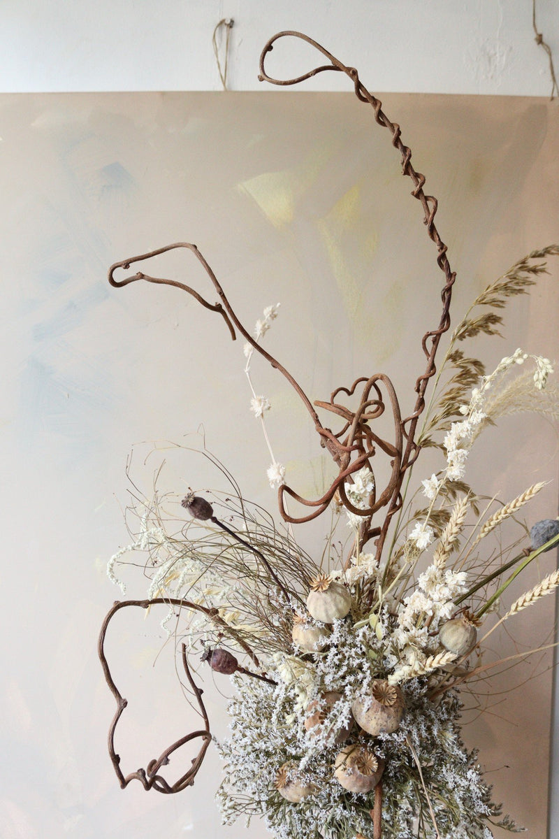 Dried Flower Sculpture ~ White
