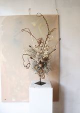 Dried Flower Sculpture ~ White