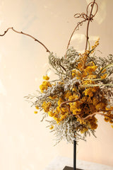 Dried Flower Sculpture ~ Yellow