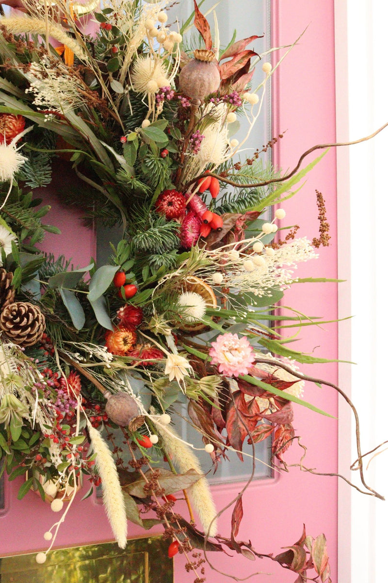CHRISTMAS WREATH ~ HANDMADE - Design by Nature Flowers - 