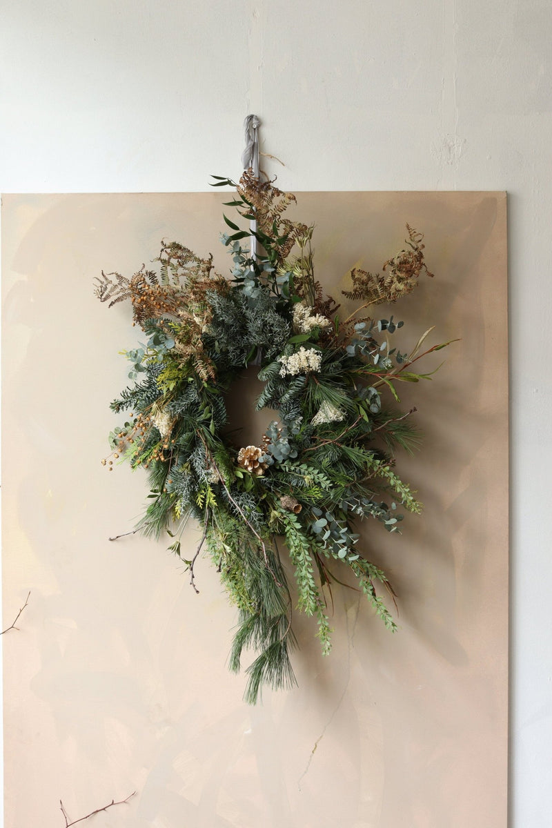 KEEP IT GREEN ~ CHRISTMAS WREATH ~ HANDMADE - Design by Nature Flowers - 