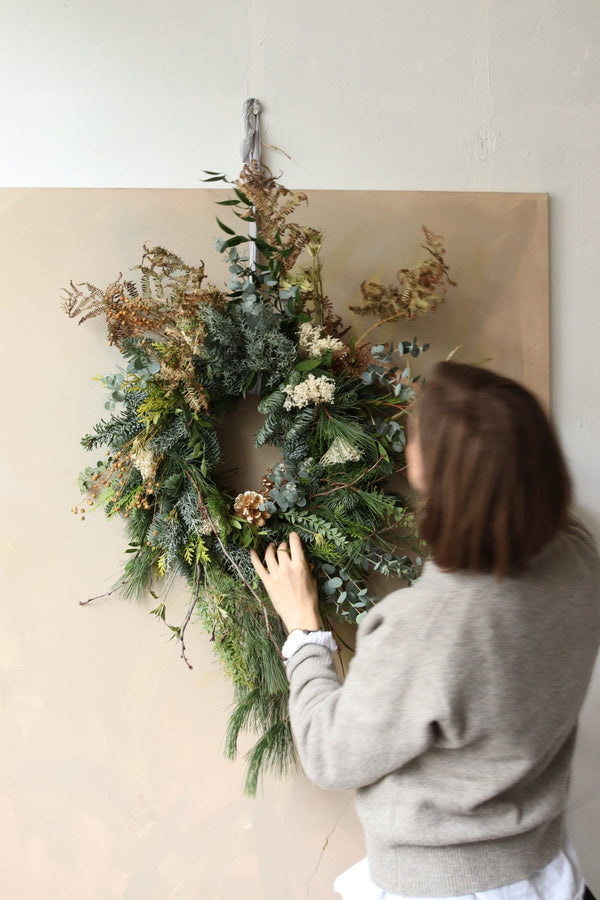 KEEP IT GREEN ~ CHRISTMAS WREATH ~ HANDMADE - Design by Nature Flowers - 