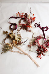 SMALL NATURAL DRIED FLOWER WREATH ~ HANDMADE - Design by Nature Flowers - 