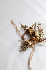 SMALL NATURAL DRIED FLOWER WREATH ~ HANDMADE - Design by Nature Flowers - 